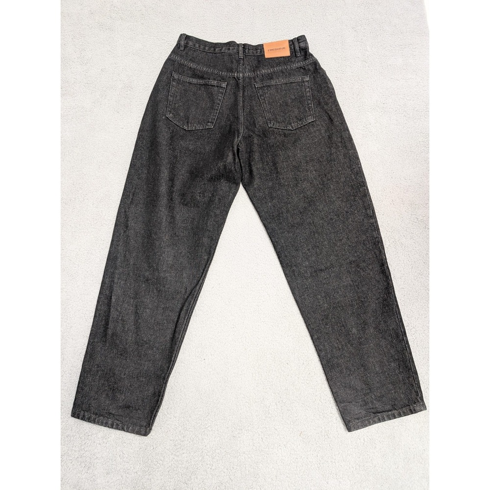 Fresh Jive Jeans Mens Size 32 Black High Rise Baggy‎ Denim Pants Skater USA VTG - Picture 2 of 16